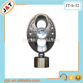 flexible double metal curtain rod with diamond curtain finial